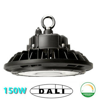 LED HIGH BAY LIGHT UFO Proshine 150W 4000k/Neutraalwit DALI driver dimbaar 160lm/w &ndash; Flikkervrij