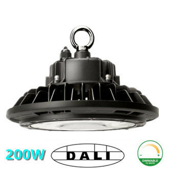 LED HIGH BAY LIGHT UFO Proshine 200W 4000k/Neutralwei&szlig; DALI Treiber dimmbar 160lm/W - Flimmerfrei