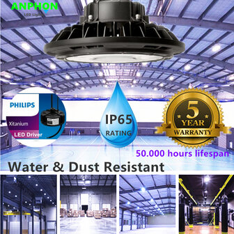 LED HIGH BAY LIGHT UFO Proshine 240W 4000k/Neutral white DALI driver dimmable 160lm/w - Flicker-free