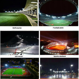 Stadium LED Schijnwerper Sharplux 1000w 5000k/koelwit &ndash; Philips driver &ndash; IP66
