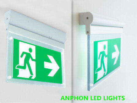 AT-autotest rotatable LED emergency lighting 2W surface-mounted