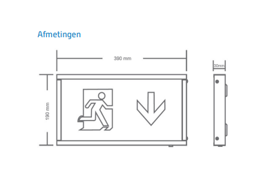 AT-autotest escape led noodverlichting 3W IP20