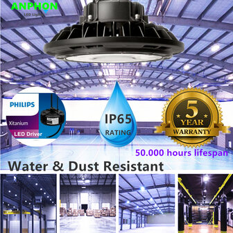 LED HIGH BAY LIGHT UFO ProBright 200w 6000K/ Daylight Powered by Philips 150lm/w