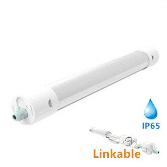 LED Batten armatuur rond koppelbaar 120cm 36W 3000k/warmwit IP65 &ndash; Philips driver