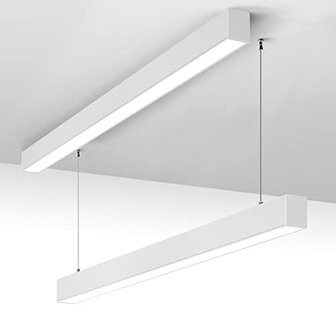 LED LINEAR LIGHT 120cm 36w 3000k/warmwit - Wit