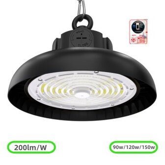 Led high bay light SharpLite Powerswitch 150W/120W/90W 6000k/Daglicht &ndash; Dimbaar &ndash; PHILIPS driver