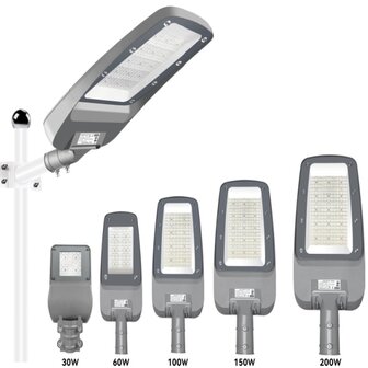 LED Straatlamp ProfLumi - Photocell Sensor - 60 Watt - 3000K - IP66 - IK10 - OSRAM Driver
