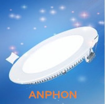 6W LED downlight inbouwpaneel rond &empty;120mm 2800k/warmwit