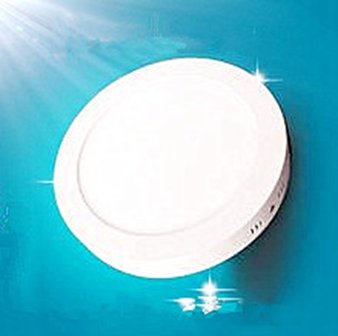 18W LED downlight surface panel round &empty;225mm 4500k/Neutral white