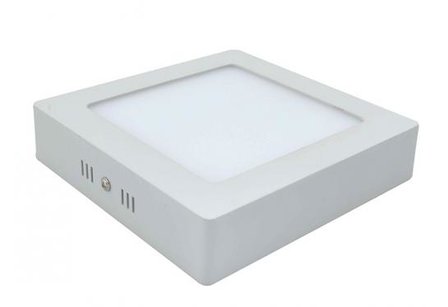 18W LED downlight opbouwpaneel vierkant 225x225mm 2800k/warmwit