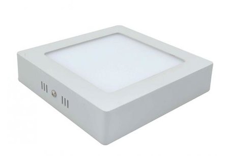 18W LED downlight surface panel square 225x225mm 6000k/Cool white