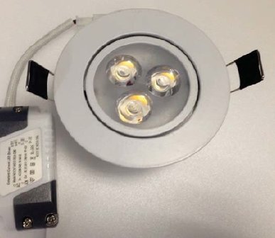 LED SMD RECESSED SPOT 3W 6000K / Tageslicht