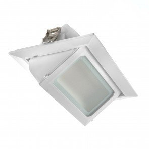 DOWNLIGHT INCLINABLE rectangle 235x136mm 30W-Blanc neutre