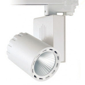 Basic 3 PHASE LED RAIL SPOT 70w WHITE BODY 3000k / warm white