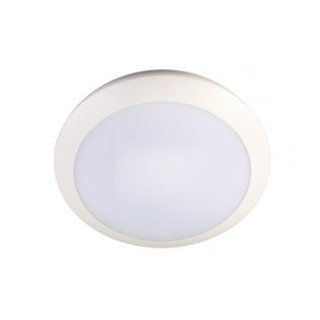 Plafonnier LED 16W &Oslash;300mm IP66 IK10 avec unit&eacute; de secours 3000k/Blanc chaud 