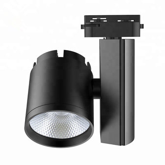 Spot sur rail LED 3 phases 30w S&eacute;rie D 4000k / Blanc neutre * Pilote Philips * Noir