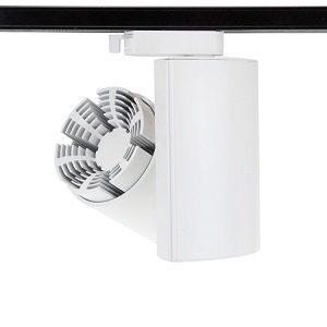 Spot sur rail LED 3 phases 30W S&eacute;rie D 2800k / blanc chaud * Pilote Philips * Blanc