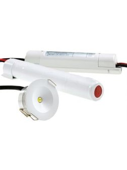 Premium eye Led noodverlichting 3W inbouwspot &Oslash;42,5mm 110lm wit afdekring