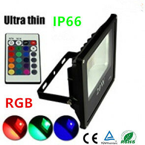 LED Warmwei&szlig; BQ88 RGB IP65 50W