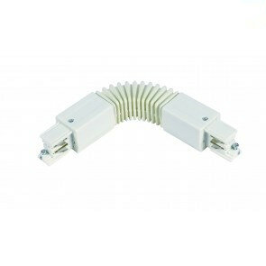 Flexible connector * 3 phase rail - white