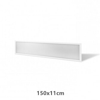 - Lieferung mit Treiber, 1,5 m Kabel und Euro-Stecker - Hohe Effizienz - flimmerfreier LED-Treiber  LED Panel Premium 150x11cm 40w wei&szlig;er Rahmen 6000k / Tageslicht