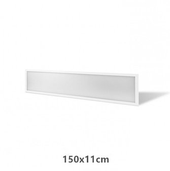 Panneau LED premium 150x11cm 40w cadre blanc 3000k / blanc chaud