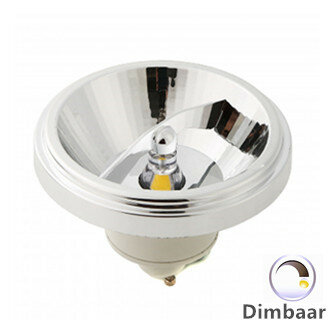 LED AR111 GU10 SPOT 45° DIMBAAR witte 12W 2700k/Warmwit