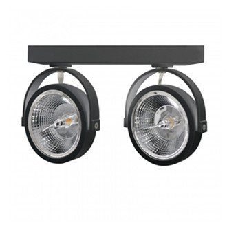 AR111 SURFACE-MOUNTED LUMINAIRE WITH 2 x GU10 FITTING * Black
