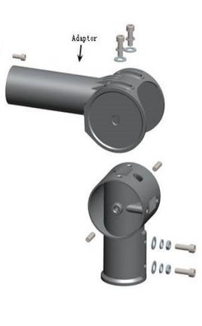 ADAPTER DREHBAR FÜR STRASSENBELEUCHTUNG 90 GRAD