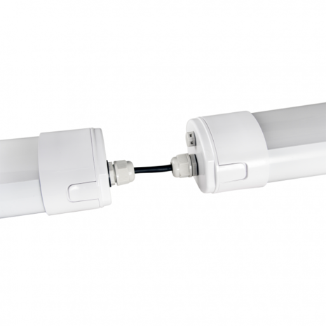 Lampe LED Tri-proof connectable + Capteur 150cm 50w 4000k / blanc neutre IP66 IK10