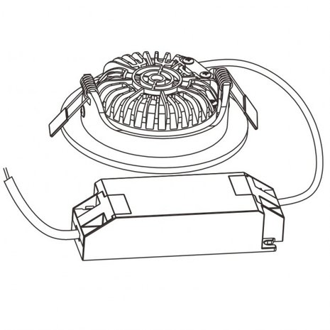 LED Einbaustelle Premium 5w 2700k / warmweiß dimmbares Weiß