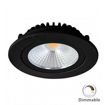 Spot encastrable LED Premium 5w 2700k / blanc chaud dimmable noir