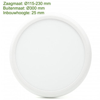 LED DOWNLIGHT RAINBOW 3 COLOR 18 / 25W recessed and surface-mounted adjustable