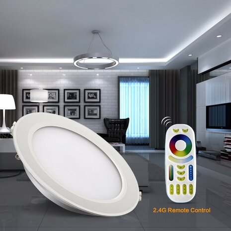 LED DOWNLIGHT RGB + CCT 6W multicolore + double blanc (2700K - 6000K)