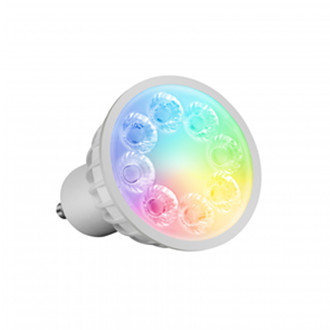 Spot LED GU10 4W RGB + CCT Multicolore + Double Blanc (2700K - 6000K)