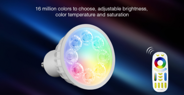 LED GU10 Spot 4W RGB + CCT Multicolor + Dual White (2700K - 6000K)