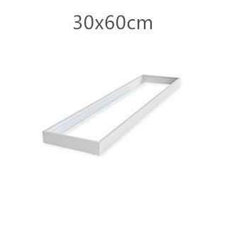 Aufputzrahmensystem LED Panel 30x60cm weiß