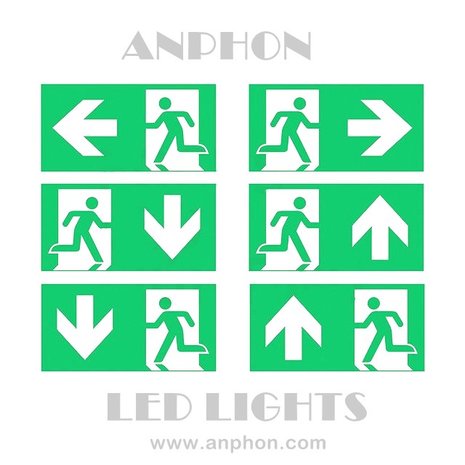 LED Noodverlichting kantelbaar ALN 2W  *opbouw