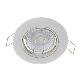 Support Luminaire Spot LED AEGIR Inclinable aluminium blanc IP22 - Base GU10  incluse