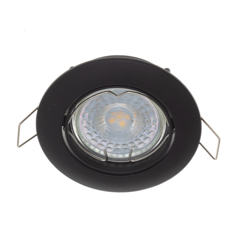 LED Spot Fixture AEGIR rotatable Black IP22 Aluminum - incl. GU10 fitting 