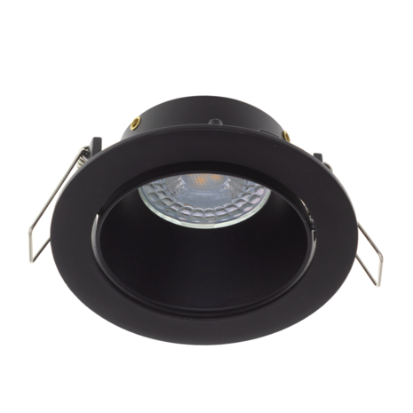 LED Spot Armatuur SALACIA Kantelbaar Zwart IP22 Aluminium - incl. GU10 fitting