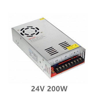 LED STRIP POWER SUPPLY SLIM 200W 24V 10A - METAL