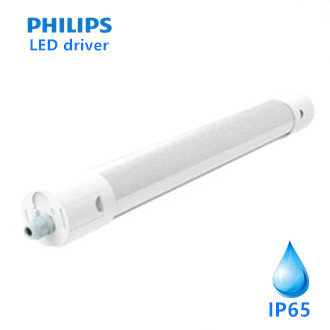 LED Batten armatuur rond 120cm 36W 6000k/koelwit IP65 Philips driver -