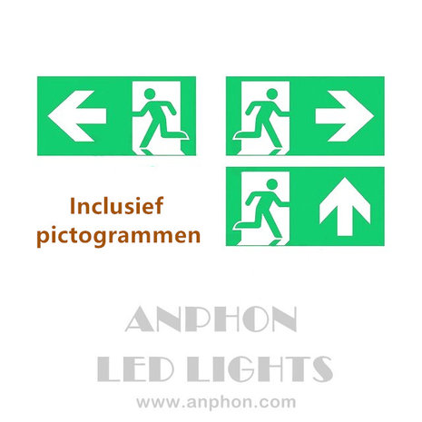 Premium LED emergency lighting 3W IP65 *surface-mounted