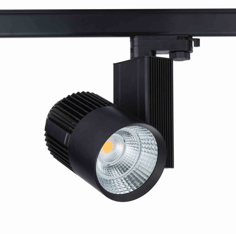 Spelen met Reusachtig Duizeligheid 3 FASE LED RAILSPOT Prof. 30w zwart 4000k Warmwit - ledpanelswholesale