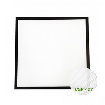 LED PANEL Pro-Klasse UGR 17 60x60cm 36w Schwarzer Rahmen WHITE SWITCH CCT