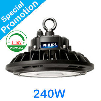 LED HIGH BAY LIGHT UFO Prof. 240w 4000K/Neutral white * Powered by Philips - Flicker free