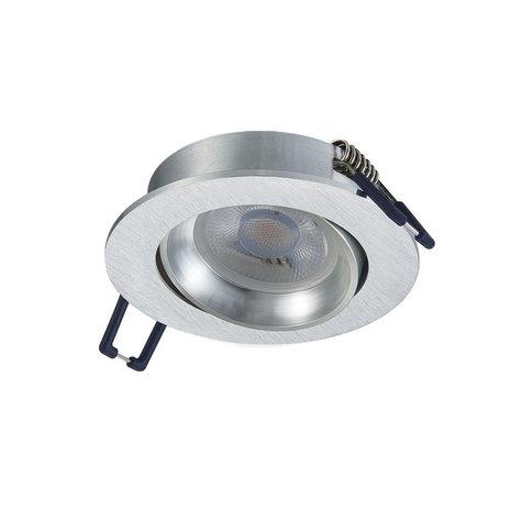 LED Spot Armatuur CARME kantelbaar Zilver IP22 Aluminium - incl. GU10 fitting 