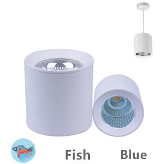 Éclairage LED pour aliments frais Fruits de mer suspendu downlight bleu 35w 6500k - blanc