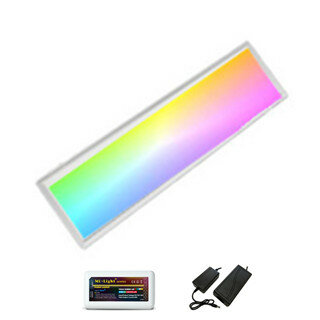 LED Paneel 120x30cm RGB+WWW 36w incl. 1,5m netsnoer